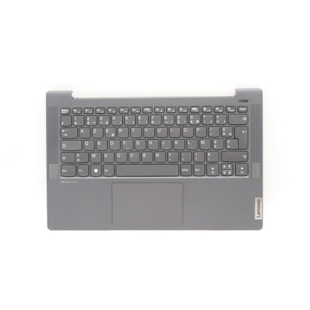 Lenovo 5CB1J04856 Palmrest Top Case con tastiera, Francese, grigio tempesta, Senza_retroilluminazione, Lettore di impronte digit