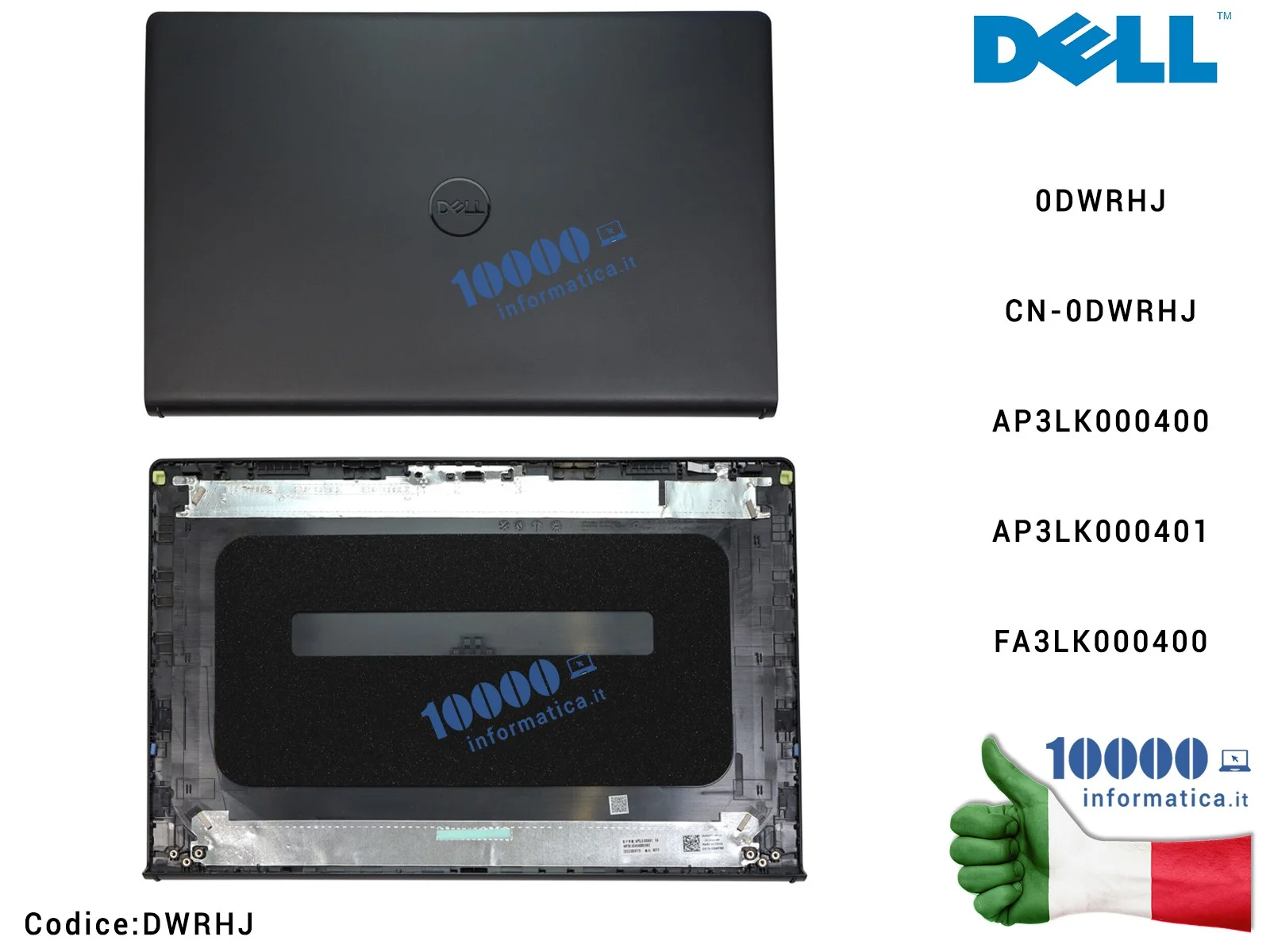 DWRHJ Cover Scocca LCD DELL Vostro 15 3510 3511 3515 3520 3525 DWRHJ Originale Cover LCD DELL Vostro 3510 3515 3520 3525 3511... DWRHJ Cover Scocca LCD DELL Vostro 15 3510 3511 3515 3520 3525 DWRHJ Originale Cover LCD DELL Vostro 3510 3515 3520 3525 3511...