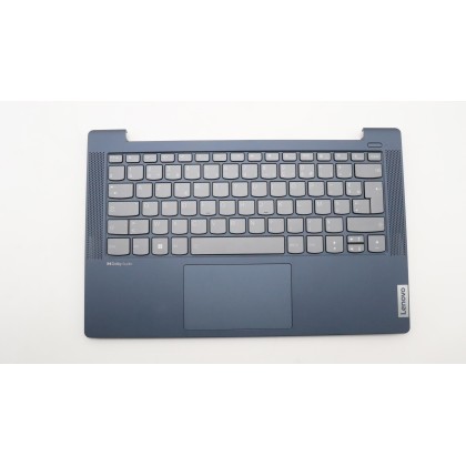 Lenovo 5CB1J07457 Palmrest Top Case con tastiera, Francese, blu scuro, Retroilluminazione, Senza lettore di impronte digitali