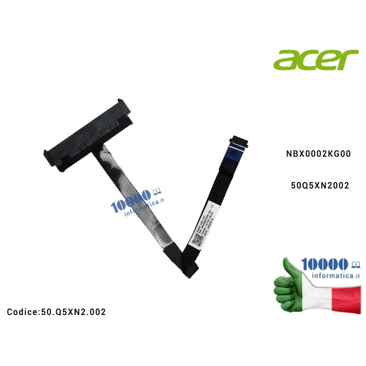 Cavo Hard Disk HDD ACER Nitro 5 AN515-43 AN515-44 AN517-71 AN517-51 FH50P HDD FFC NBX0002KG00 50Q5XN2002 50.Q5XN2.002