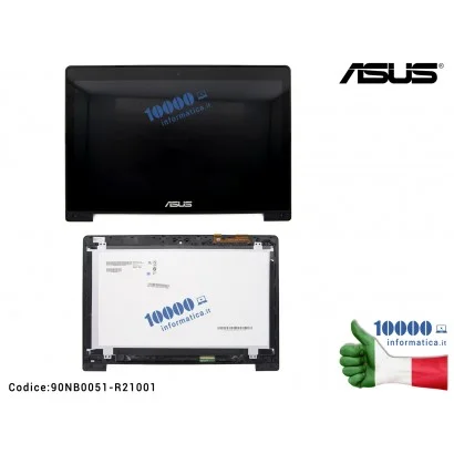 90NB0051-R21001 Display Assembly Modulo Touch Screen + Cornice LCD ASUS VivoBook S400C S400CA (14'' HD) JA-DA5343RA / 5343R F...