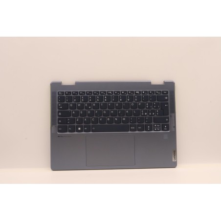 Lenovo 5CB1J11025 Palmrest Top Case con tastiera, Italiano, Blu pietra, Lettore di impronte digitali