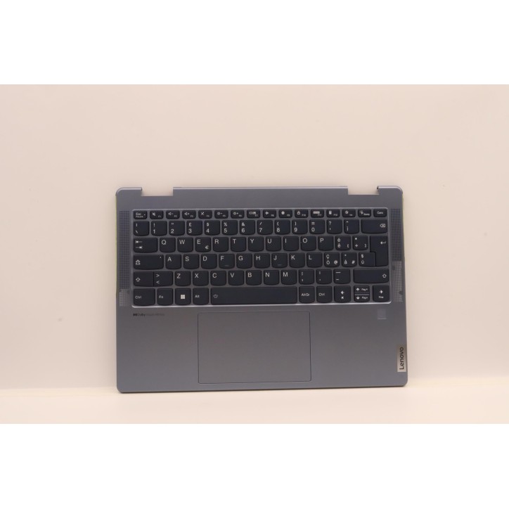 Lenovo 5CB1J11025 Palmrest Top Case con tastiera, Italiano, Blu pietra, Lettore di impronte digitali