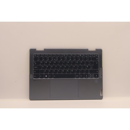 Lenovo 5CB1J11041 Palmrest Top Case con tastiera, Inglese Regno Unito, Blu pietra, Lettore di impronte digitali