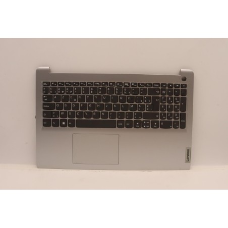 Lenovo 5CB1J18950 Palmrest Top Case con tastiera, Belga, Grigio platino, Lettore di impronte digitali, UK