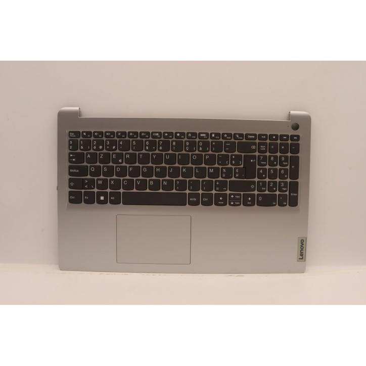 Lenovo 5CB1J18950 Palmrest Top Case con tastiera, Belga, Grigio platino, Lettore di impronte digitali, UK