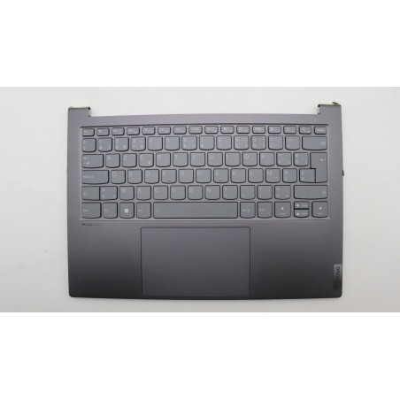 Lenovo 5CB1J23633 Palmrest Top Case con tastiera, Belga, grigio tempesta, UK