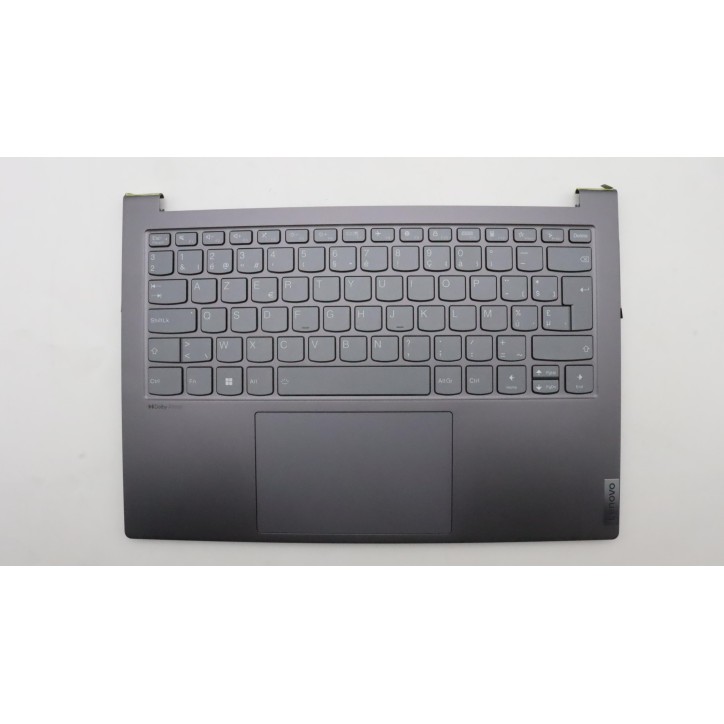 Lenovo 5CB1J23633 Palmrest Top Case con tastiera, Belga, grigio tempesta, UK