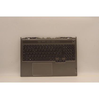 Lenovo 5CB1J23711 Palmrest Top Case con tastiera, Belga, Grigio minerale, UK