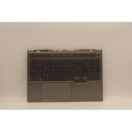 Lenovo 5CB1J23711 Palmrest Top Case con tastiera, Belga, Grigio minerale, UK