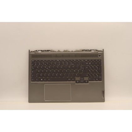 Lenovo 5CB1J23725 Palmrest Top Case con tastiera, Francese, Grigio minerale