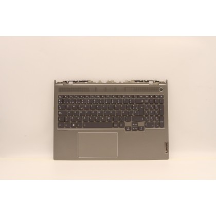 Lenovo 5CB1J23753 Palmrest Top Case con tastiera, Spagnolo, Grigio minerale