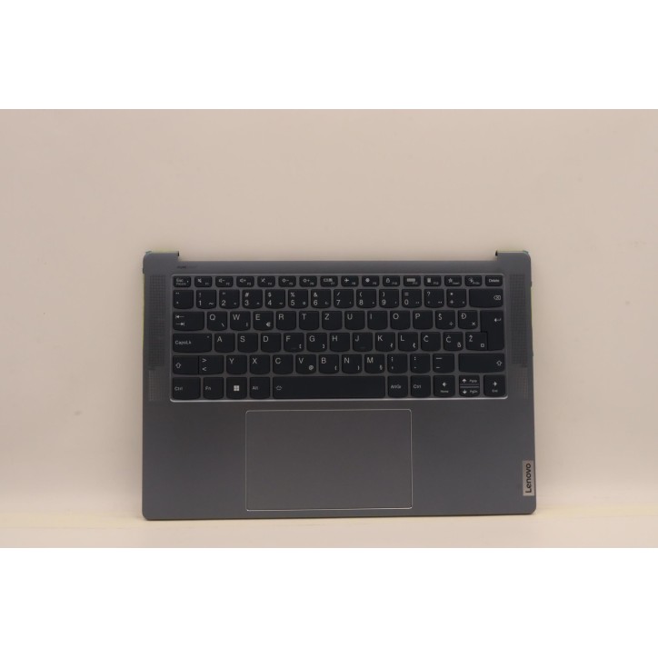 Lenovo 5CB1J23823 Palmrest Top Case con tastiera, Sloveno, Verde acqua scuro