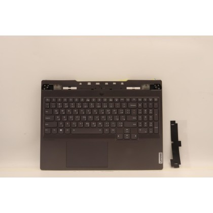 Lenovo 5CB1J30419 Palmrest Top Case con tastiera, Arabo, Retroilluminazione, Lettore di impronte digitali, US