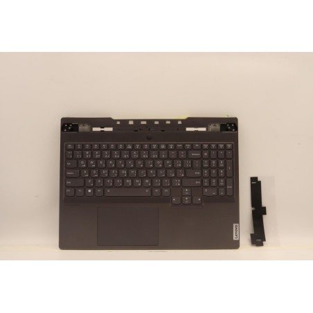 Lenovo 5CB1J30419 Palmrest Top Case con tastiera, Arabo, Retroilluminazione, Lettore di impronte digitali, US
