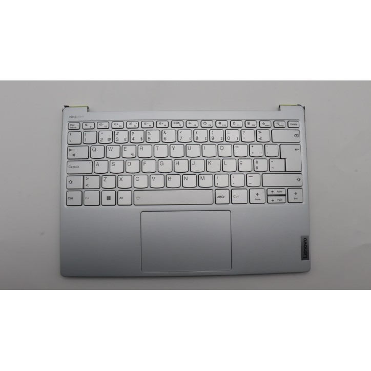 Lenovo 5CB1J31369 Palmrest Top Case con tastiera, Portoghese, Grigio nuvola