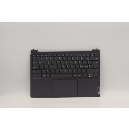 Lenovo 5CB1J31400 Palmrest Top Case con tastiera, Lingue scandinave, grigio tempesta