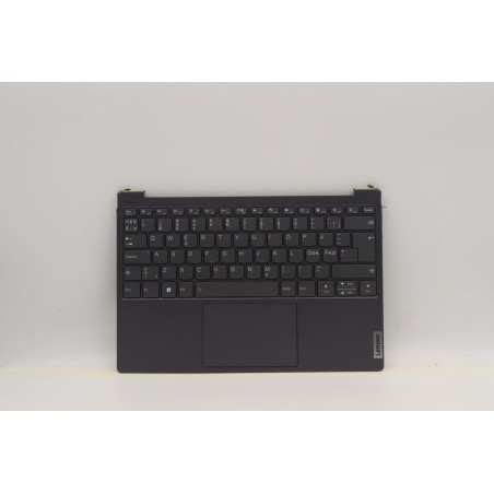 Lenovo 5CB1J31400 Palmrest Top Case con tastiera, Lingue scandinave, grigio tempesta