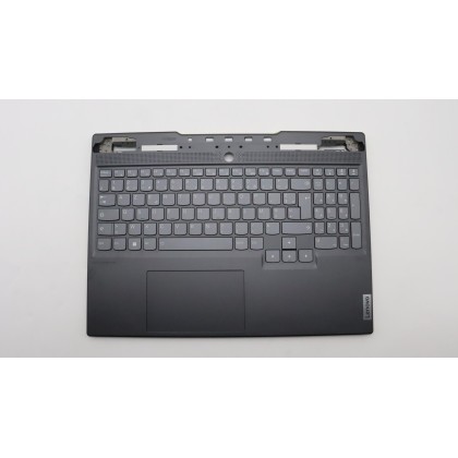 Lenovo 5CB1J31493 Palmrest Top Case con tastiera, Francese, Grigio onice, Retroilluminazione bianca