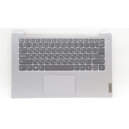 Lenovo 5CB1J37657 Palmrest Top Case con tastiera, Ucraina, Grigio nuvola, Senza_lettore di impronte digitali