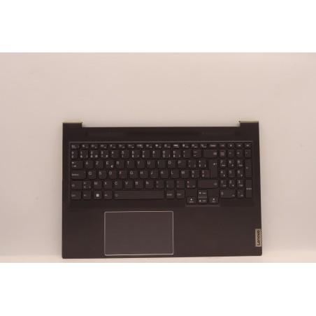 Lenovo 5CB1J38399 Palmrest Top Case con tastiera, Belga, grigio tempesta, UK