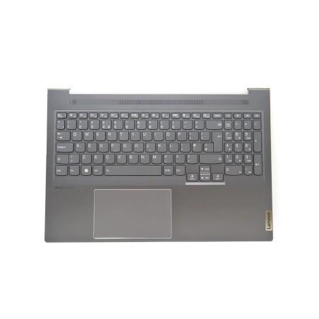 Lenovo 5CB1J38459 Palmrest Top Case con tastiera, Inglese Regno Unito, grigio tempesta