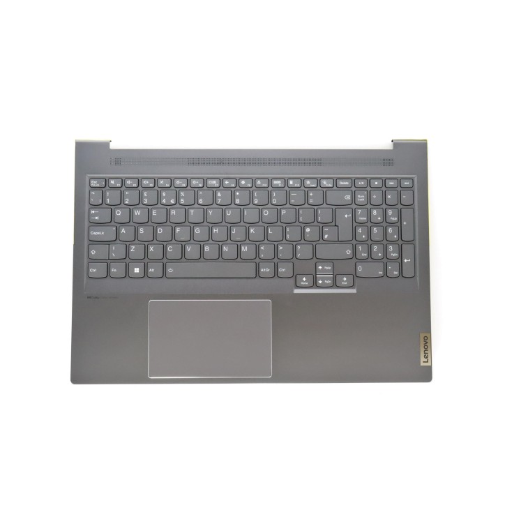 Lenovo 5CB1J38459 Palmrest Top Case con tastiera, Inglese Regno Unito, grigio tempesta