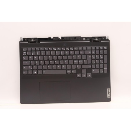 Lenovo 5CB1J38480 Palmrest Top Case con tastiera, Lingue scandinave, nero, Retroilluminazione