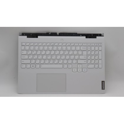 Lenovo 5CB1J41944 Palmrest Top Case con tastiera, Arabo, bianco, US