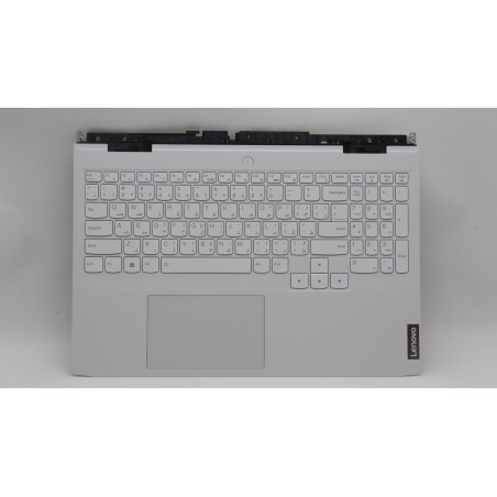 Lenovo 5CB1J41944 Palmrest Top Case con tastiera, Arabo, bianco, US