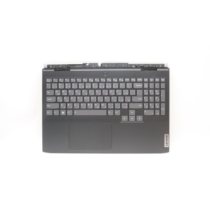 Lenovo 5CB1J50973 Palmrest Top Case con tastiera, Arabo, nero, Retroilluminazione RGB, US
