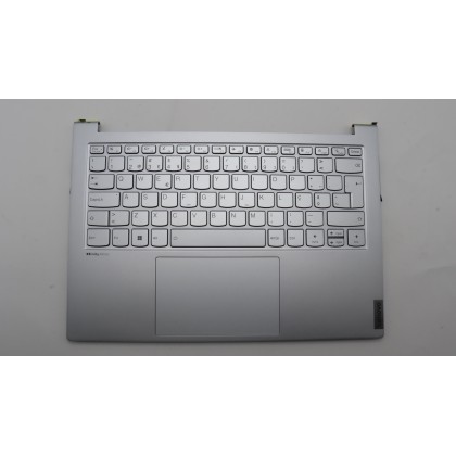 Lenovo 5CB1J51030 Palmrest Top Case con tastiera, Portoghese, Grigio nuvola
