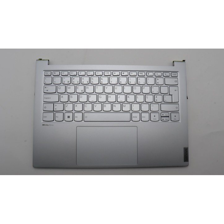Lenovo 5CB1J51030 Palmrest Top Case con tastiera, Portoghese, Grigio nuvola