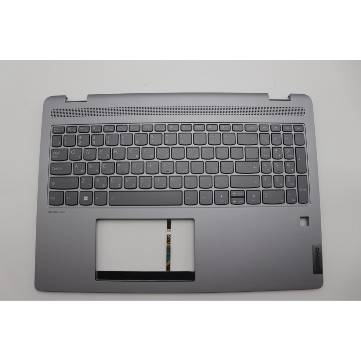 Lenovo 5CB1K60160 Palmrest Top Case con tastiera, Ebraico, grigio artico