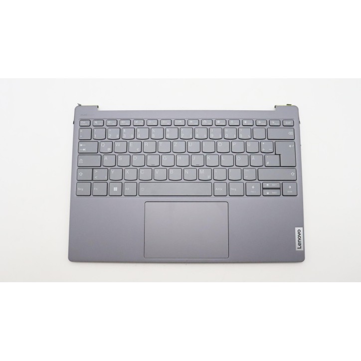 Lenovo 5CB1K62564 Palmrest Top Case con tastiera, Tedesco, grigio tempesta
