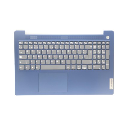 Lenovo 5CB1K95294 Palmrest Top Case con tastiera, Spagnolo, blu scuro, Senza_retroilluminazione, Lettore di impronte digitali