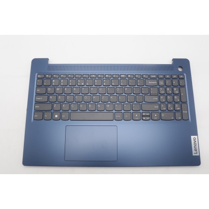 Lenovo 5CB1K96363 Palmrest Top Case con tastiera, Inglese (Stati Uniti/Europa), blu scuro, Senza_retroilluminazione, Lettore di 