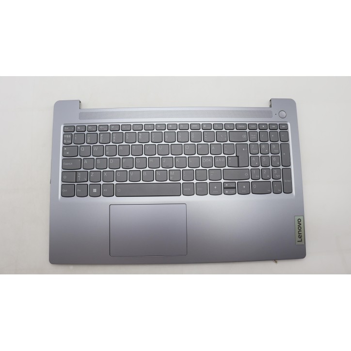 Lenovo 5CB1K96803 Palmrest Top Case con tastiera, Lingue scandinave, grigio artico, Retroilluminazione