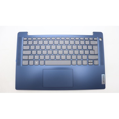 Lenovo 5CB1K97114 Palmrest Top Case con tastiera, Francese, blu scuro, Retroilluminazione, Lettore di impronte digitali