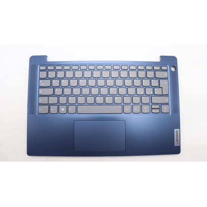 Lenovo 5CB1K97123 Palmrest Top Case con tastiera, Italiano, blu scuro, Retroilluminazione, Lettore di impronte digitali