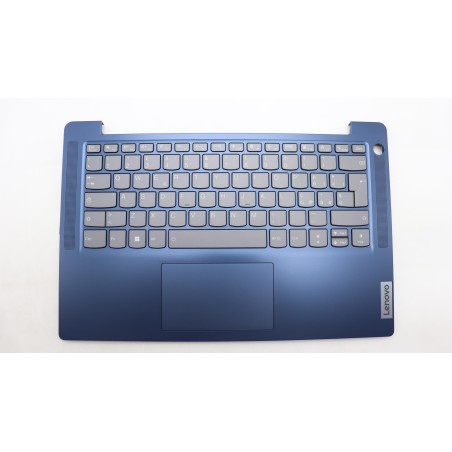 Lenovo 5CB1K97123 Palmrest Top Case con tastiera, Italiano, blu scuro, Retroilluminazione, Lettore di impronte digitali
