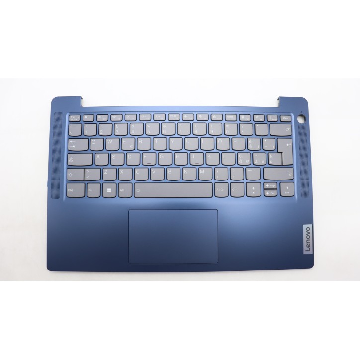 Lenovo 5CB1K97123 Palmrest Top Case con tastiera, Italiano, blu scuro, Retroilluminazione, Lettore di impronte digitali