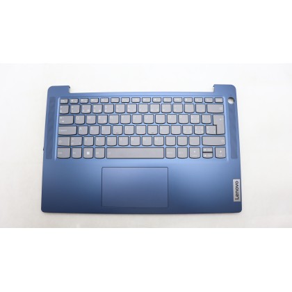 Lenovo 5CB1K97132 Palmrest Top Case con tastiera, Svizzera, blu scuro, Retroilluminazione, Lettore di impronte digitali