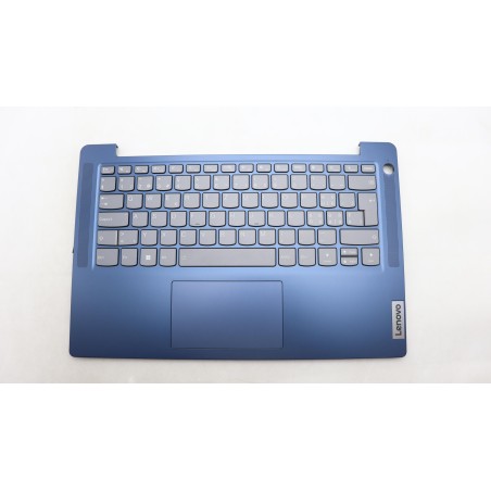 Lenovo 5CB1K97132 Palmrest Top Case con tastiera, Svizzera, blu scuro, Retroilluminazione, Lettore di impronte digitali