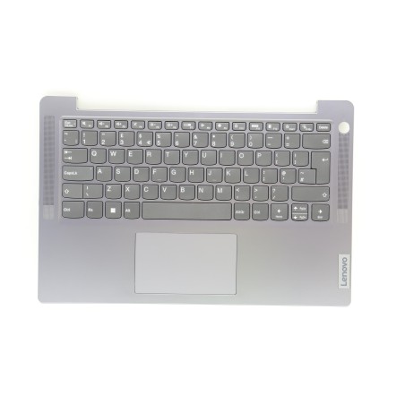 Lenovo 5CB1K97763 Palmrest Top Case con tastiera, Inglese Regno Unito, grigio artico, Senza_retroilluminazione, Lettore di impro