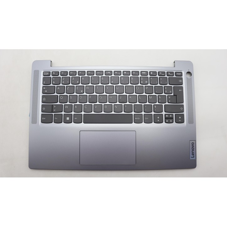 Lenovo 5CB1K97774 Palmrest Top Case con tastiera, Francese, grigio artico, Senza_retroilluminazione, Lettore di impronte digital