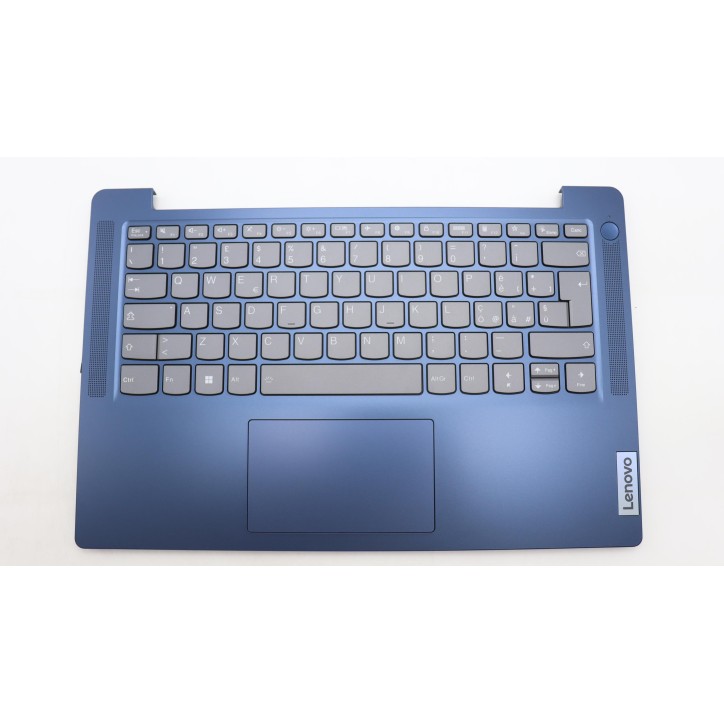 Lenovo 5CB1K97872 Palmrest Top Case con tastiera, Italiano, blu scuro, Retroilluminazione, Senza lettore di impronte digitali