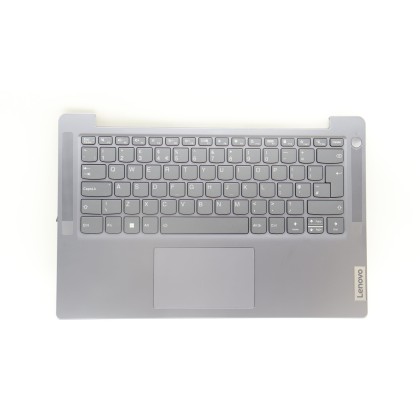 Lenovo 5CB1K97948 Palmrest Top Case con tastiera, Inglese Regno Unito, grigio artico, Retroilluminazione, Senza lettore di impro