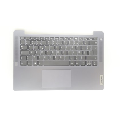 Lenovo 5CB1K97963 Palmrest Top Case con tastiera, Francese, grigio artico, Senza_retroilluminazione, Senza lettore di impronte d