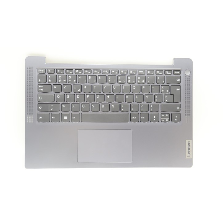 Lenovo 5CB1K97963 Palmrest Top Case con tastiera, Francese, grigio artico, Senza_retroilluminazione, Senza lettore di impronte d